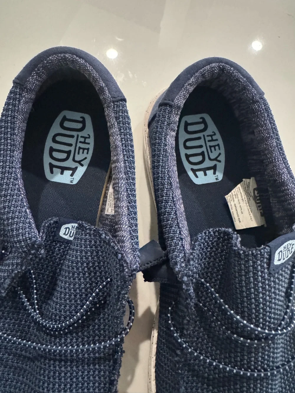 Hey Dude Men’s Navy Knit Slip-On Loafer